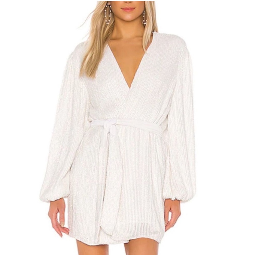 Retrofete Gabrielle Robe Dress Size XS - Moonglow white